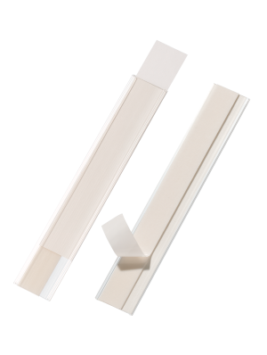 Hyldeforkant scanfix® 200x30 mm selvklæbendeSelvklæbende, scanbar etiketholder til mærkning af f.eks. hyldeforkanter. Åben i toppen og i siden. Skrivehøjde 2,7 cm, længde 20 cm. 5/pose