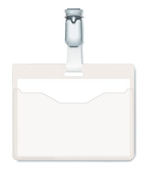 NAVNESKILT DURABLE 60X90MM STROPKLEMME TVÆRVENDT 25 STK