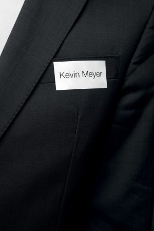 Badgefix 30 x 60 mmSelvklæbende klistermærker navneskilte lavet af acetatsilke.