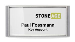 Classic m magnet 34x74 mmHøjkvalitets navneskilt med magnet beslag. Holdbar funktionalitet og stilren til langsigtet brug. 10 stk. BEMÆRK! Ikke egnet til personer med pacemaker.