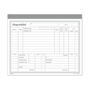 DAGSEDDEL MAYLAND MED KOPI 16,8X20CM - 2 X 50 SIDER