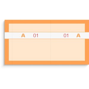 Kuponbog orange 2 x 100 stk.