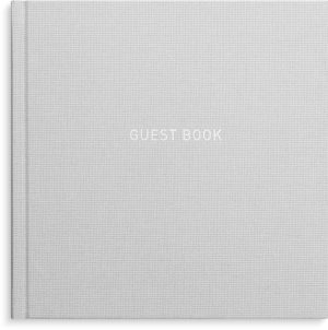 Gæstebog, grå tekstilpræg