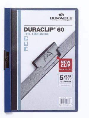 Duraclip® 60 retail packDen originale klemmappen DURACLIP® 2209 med transparent forside,  for op til 60 A4 ark.