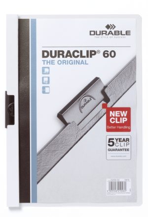 Duraclip® 60 retail packDen originale klemmappen DURACLIP® 2209 med transparent forside,  for op til 60 A4 ark.