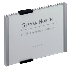 Info sign 149x105mm (a6)Dør og vægskilte i aluminium og frontplade i akryl. Design indstiksetiket med gratis skabelon. 1 stk