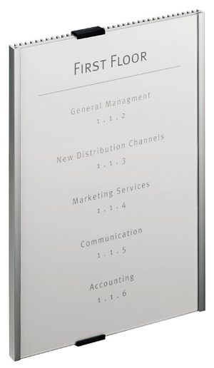 Info sign 210x297mm (a4 høj)Dør og vægskilte i aluminium og frontplade i akryl. Design indstiksetiket med gratis skabelon. 1 stk