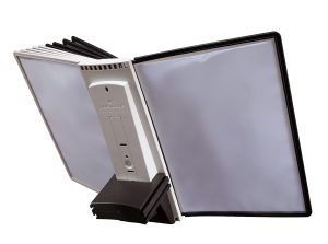 Sherpa® extension set 10Komplet sæt med stativ og 10 A4-lommer i polypropylen til udbygning af SHERPA® bordmodel.