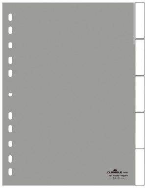 Indeks a4 5 delt. forseglet ppIndeksopdeler med svejsede faner og udskiftelige etiketter. Indeks a4 5 delt. forseglet ppIndeksopdeler med svejsede faner og udskiftelige etiketter.