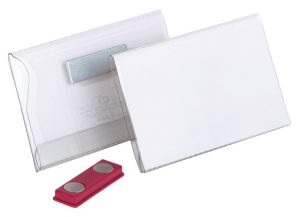 Navneskilt 54x90 mm med magnetNavneskilt med magnet 54 x 90 mm.