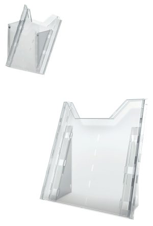 Combiboxx a4Brochureholder til visning og præsentere A4-format oplysninger . Kan placeres opretstående på et bord eller sættes op på en væg. Combiboxx a4Brochureholder til visning og præsentere A4-format oplysninger . Kan placeres opretstående på et bord eller sættes op på en væg.
