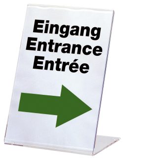 Brochureholder a4Klassiske brochureholder af akryl.