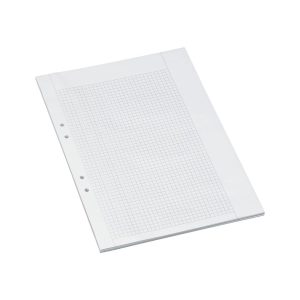 Bantex Eksamenspapir, Hvidt, Kvadreret 5X5, A3 Falset