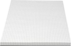 Bantex Standardblok, A4, Kvadreret, Uhullet