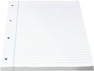 Bantex Standardblok, A4, Linjeret, Hullet