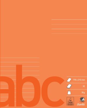 Bantex Skolehæfte 17X21 11 Linjer, Orange