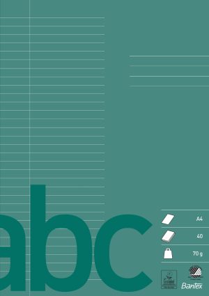 Bantex Skolehæfte A4 32 Linjer, Mørkegrøn