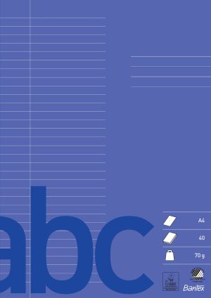 SKOLEHÆFTE A4 32 LINJER MØRK LILLA