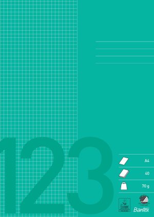 SKOLEHÆFTE A4 KVAD. 5X5MM GRÆSGRØN