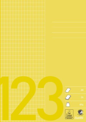 Bantex Skolehæfte A5 5X7 Kvadreret, Oliven