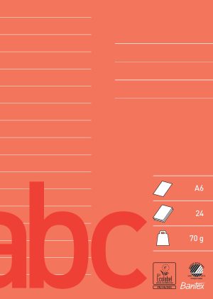 Bantex Glosehæfte A6 , Rød
