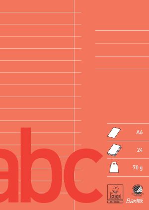 Bantex Glosehæfte A6, Rød