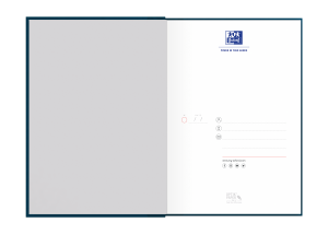 OXFORD Office Essentials i A5 Hårdt omslag Hård ryg Notesbog Kvadreret 5x5 mm 192 sider Sort
