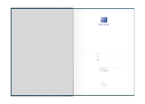 NOTESBOG A4 OXFORD ORIGINAL BLÅ INDBUNDET LINIERET