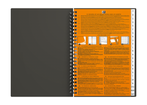 Adressebog Oxford international Dobbeltspiral A5 144 sider Specifik linjering