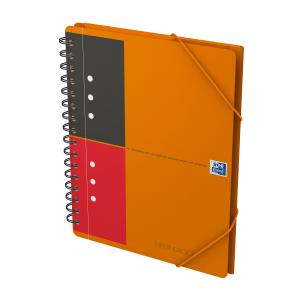 Meetingbook Oxford International Notesbog i PP omslag og dobbeltspiral A5+, 160 sider, linjeret