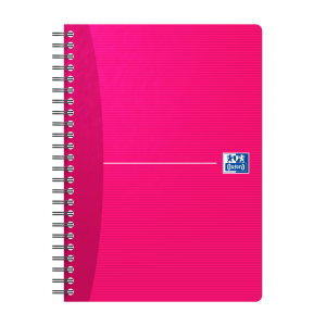 Oxford Essentials Notesbog i fleksibelt katon omslag og dobbeltspiral, A5, 180 sider, linjeret