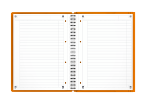 Meetingbook Oxford International Notesbog i PP omslag og dobbeltspiral A4+, 160 sider, linjeret