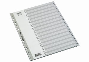 Bantex Strong-Line® Registersæt 1-31, Grå