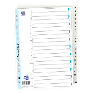 Strong- Line Register A4 Hvid PP A-Å, Hvid