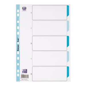 Strong-Line Register PP A4 Hvid 1-5, Hvid