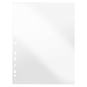 PLASTIKLOMME A4 BANTEX 120MY GLASKLAR 100 STK/PK