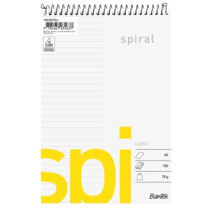 SPIRALBLOK A5 LIN BANTEX LIGHT SPI