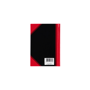 Bantex Notes, A6, kvadreret, 192 sider. sort/rød