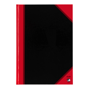 BANTEX A4 KINA NOTESBOG ULIN. SORT/RØD