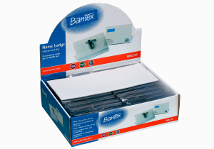 Bantex Kongresmærke Og Visitkortholder 55X90, Hvid