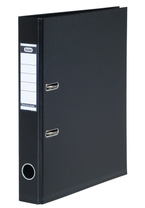 Elba Strong-Line Brevordner Sort A4 5 Cm