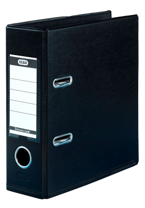 Elba Strong-Line Brevordner Sort A5 7 Cm