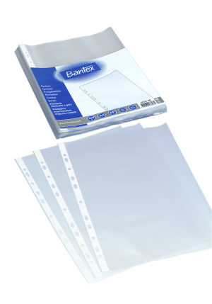 Bantex Lomme Med Åbning I Top 0,04 Mm 100 Stk., Transparent