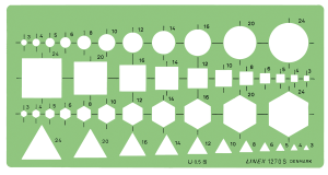 Linex 1270S Kombinationsskabelon
