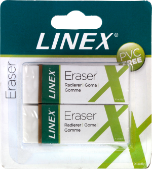 Linex Er30/2B 2 Pvc Fri Viskelæder På Blisterkort