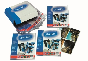 Bantex Fotolomme 0,1 Mm 25 Stk, Højformat, Transparent