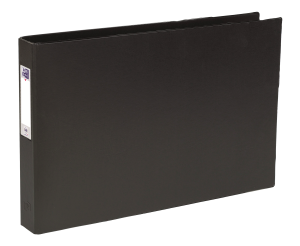 Ringbind A3It ryg 55 4 D-ringe Pvc sort