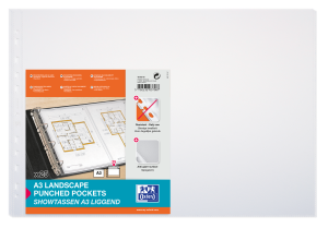 Udstansede lommer Pose med 25 A3Ital Pp120 prægede klar