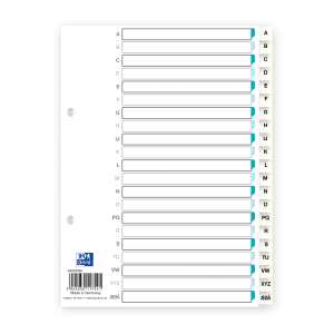 Basic Register A-Å A5 PP 0,12 Hvid