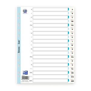 Basic Register A-Å A4 PP 0,12 Hvid